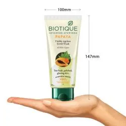 Омолаживающее средство для умывания лица Био Папайя Биотик (Bio Papaya Scrub Wash Biotique) 100 мл 0