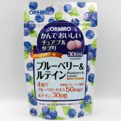 Черника и Лютеин Орихиро, вкус черники (Blueberries & Lutein Orihiro) 60 г (120 табл. / 500 мг) 0