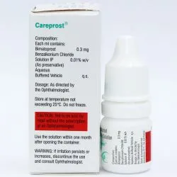 Карепрост капли для глаз и роста ресниц Сан Фарма (Careprost Sun Pharma) 3 мл  (без щеточки) 1