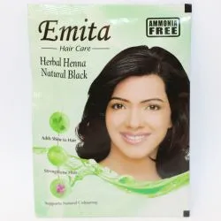 Эмита черная краска-хна (Black Henna Emita) 60 г (6 пакетиков) 5