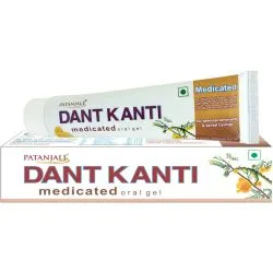 Дент Канти лечебный гель для зубов Патанджали (Medicated Gel Dant Kanti Patanjali) 100 г 0