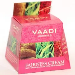 Отбеливающий крем с шафраном, алоэ вера и куркумой Ваади (Fairness Cream Saffron, Aloe Vera & Turmeric Extracts Vaadi) 30 г 0