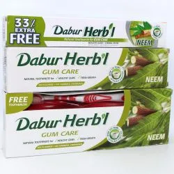 Зубная паста для ухода за деснами Ним Дабур (Herbal Neem Toothpaste Dabur) 100 г 3