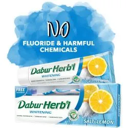 Зубная паста отбеливающая Соль и Лимон Дабур (Herbal Salt & Lemon Toothpaste Dabur) 80 г 0