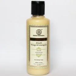 Травяной кондиционер для жирных волос «Апельсин и Лимонник» Кхади (Orange & Lemongrass Conditioner Khadi) 210 мл 0