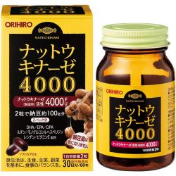 Наттокиназа 4000 Орихиро (Nattokinase 4000FU Orihiro) 60 капс. / 470 мг (содержимое 300 мг)