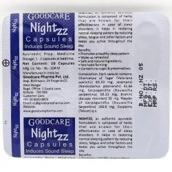 Найтз Гудкер (Nightzz Goodcare) 10 капс. / 500 мг 3