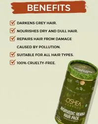Хна с лечебными травами Оши Хербалс (Ayurvedic Henna Hair Pack Oshea Herbals) 100 г 2