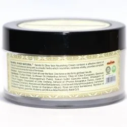 Питательный крем для лица «Сандал и Оливка» с маслом Ши Кхади (Sandal & Olive Face Nourishing Cream With Shea Butter Khadi) 50 г 1