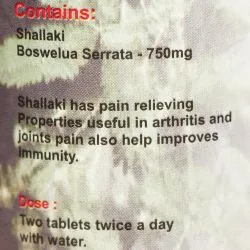 Шалаки Шри Ганга (Shallaki Tab Shri Ganga) 120 табл. / 750 мг могут быть разломаны 3