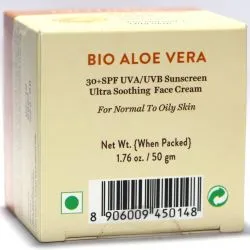 Ультра успокаивающий солнцезащитный крем для лица Био Алоэ вера Биотик SPF 30+ (Bio Aloe Vera Cream Biotique) 50 г 8