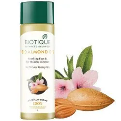 Средство для очистки лица и снятия макияжа Био Миндаль Биотик (Bio Almond Makeup Cleanser Biotique) 120 мл 2