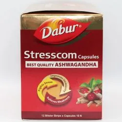 Стресском (Ашваганда) Дабур (Stresscom Ashvagandha Dabur) 120 капс. / 300 мг 1