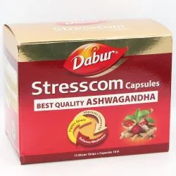 Стресском (Ашваганда) Дабур (Stresscom Ashvagandha Dabur) 120 капс. / 300 мг 0