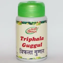 Трифала Гуггул Шри Ганга (Triphala Guggul Shri Ganga) 100 г (примерно 300 табл. / 333 мг) 0