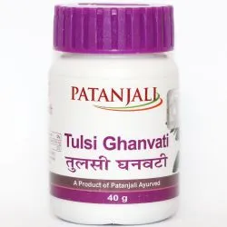 Тулси Гхан Вати Патанджали (Tulsi Ghan Vati Patanjali) 40 г (примерно 80 табл. по 500 мг) 1