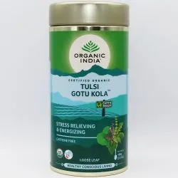 Чай Тулси с Готу Кола Органик Индия (Tulsi Gotu Kola Tea Organic India) 100 г 0