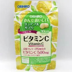 Витамин С, вкус лимона (Vitamin C Orihiro) 60 г (120 табл. / 500 мг) 0